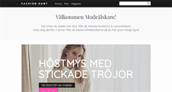 Desktop Screenshot of fashionhunt.se